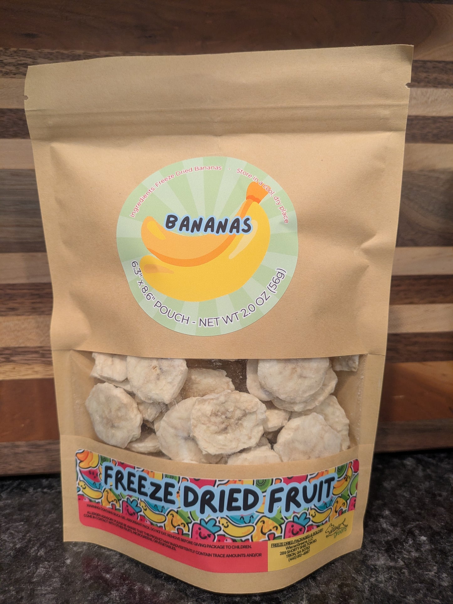 Freeze Dried Bananas ON SALE FOR $15 (applied at checkout)